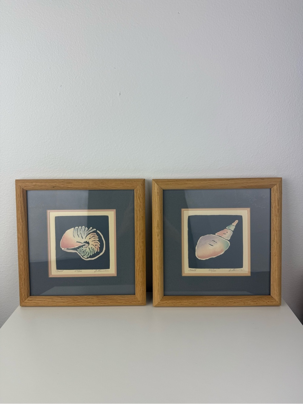 Brooke Morrison Signed Limited Edition Shell Prints Set of 2